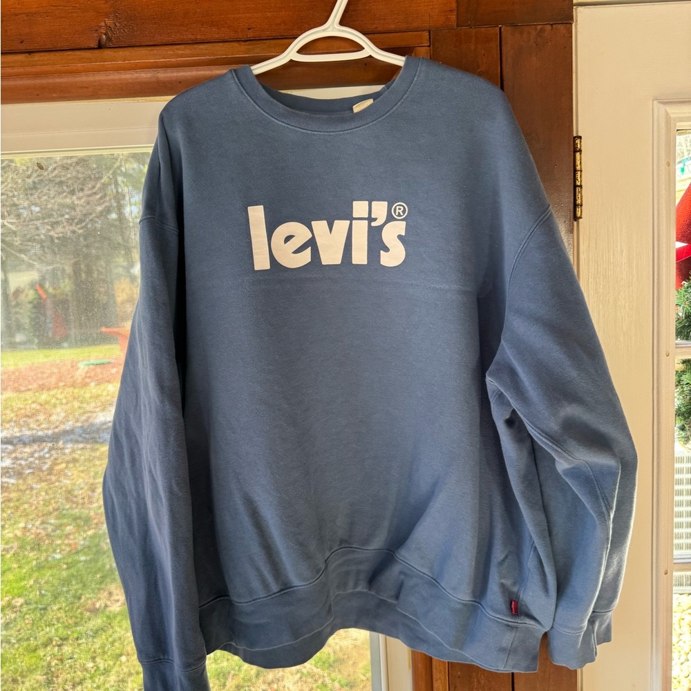 Levi's Classic Blue Crewneck Sweater